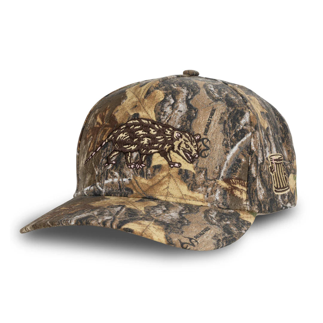Sendero Opossum Real Tree Edge 5 Panel Structured Snapback Hat