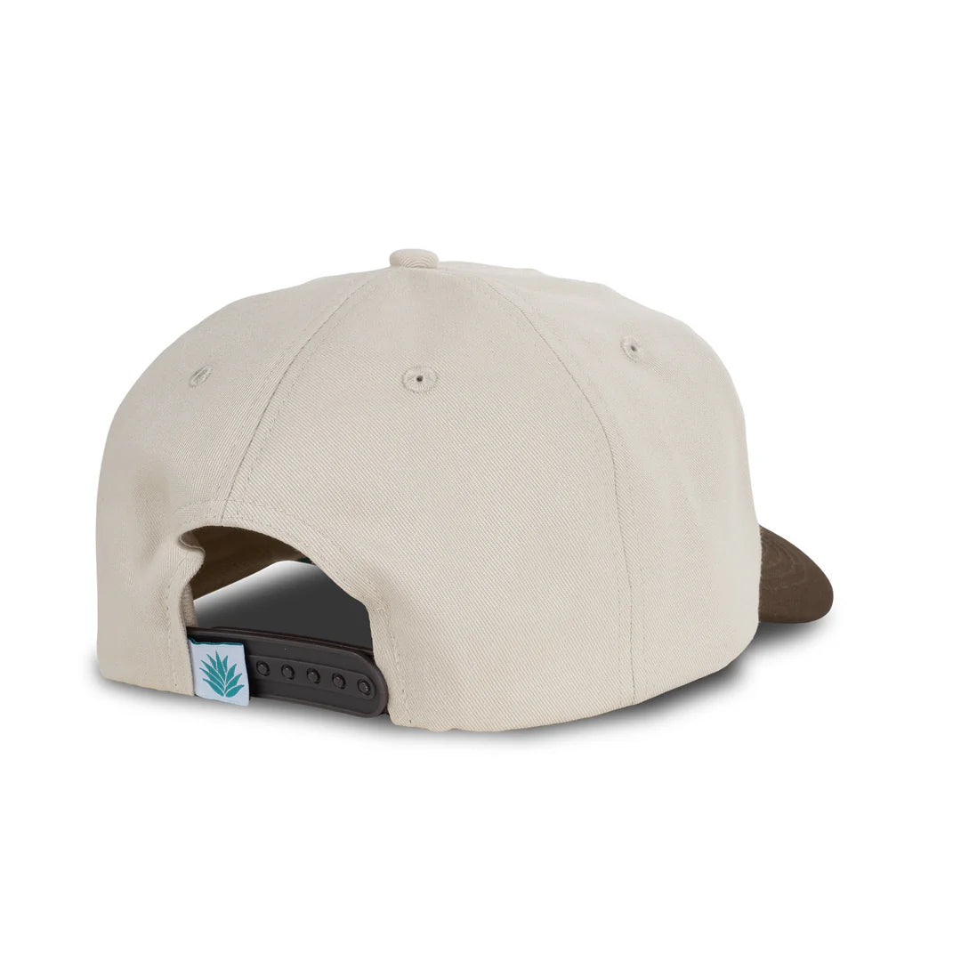 Sendero High Stepper Cream 5 Panel Unstructured Snapback Hat