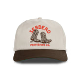 Sendero High Stepper Cream 5 Panel Unstructured Snapback Hat