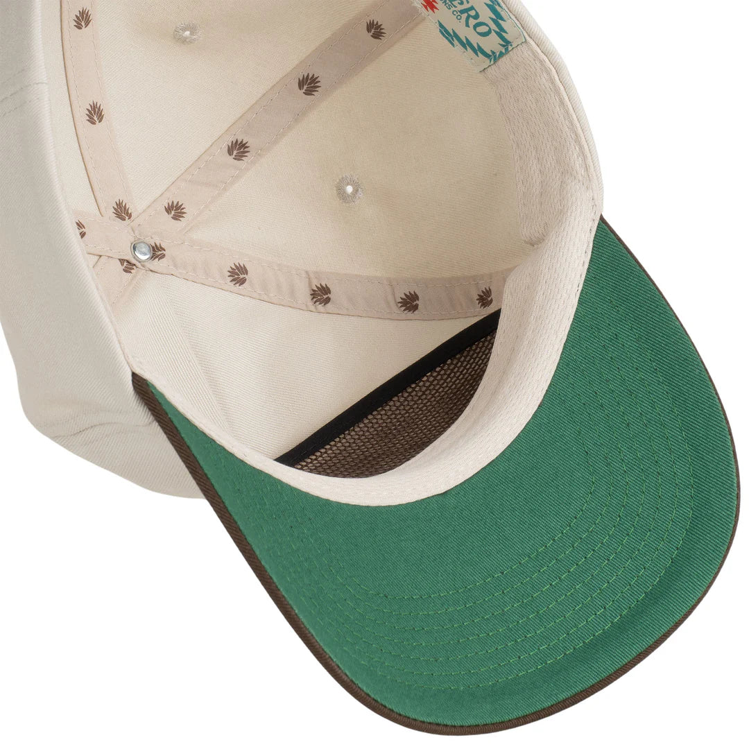 Sendero High Stepper Cream 5 Panel Unstructured Snapback Hat