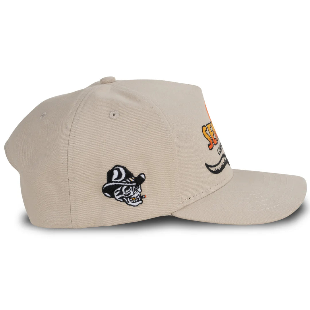 Sendero Cowpokes & Poets Tan 5 Panel Structured Snapback Hat