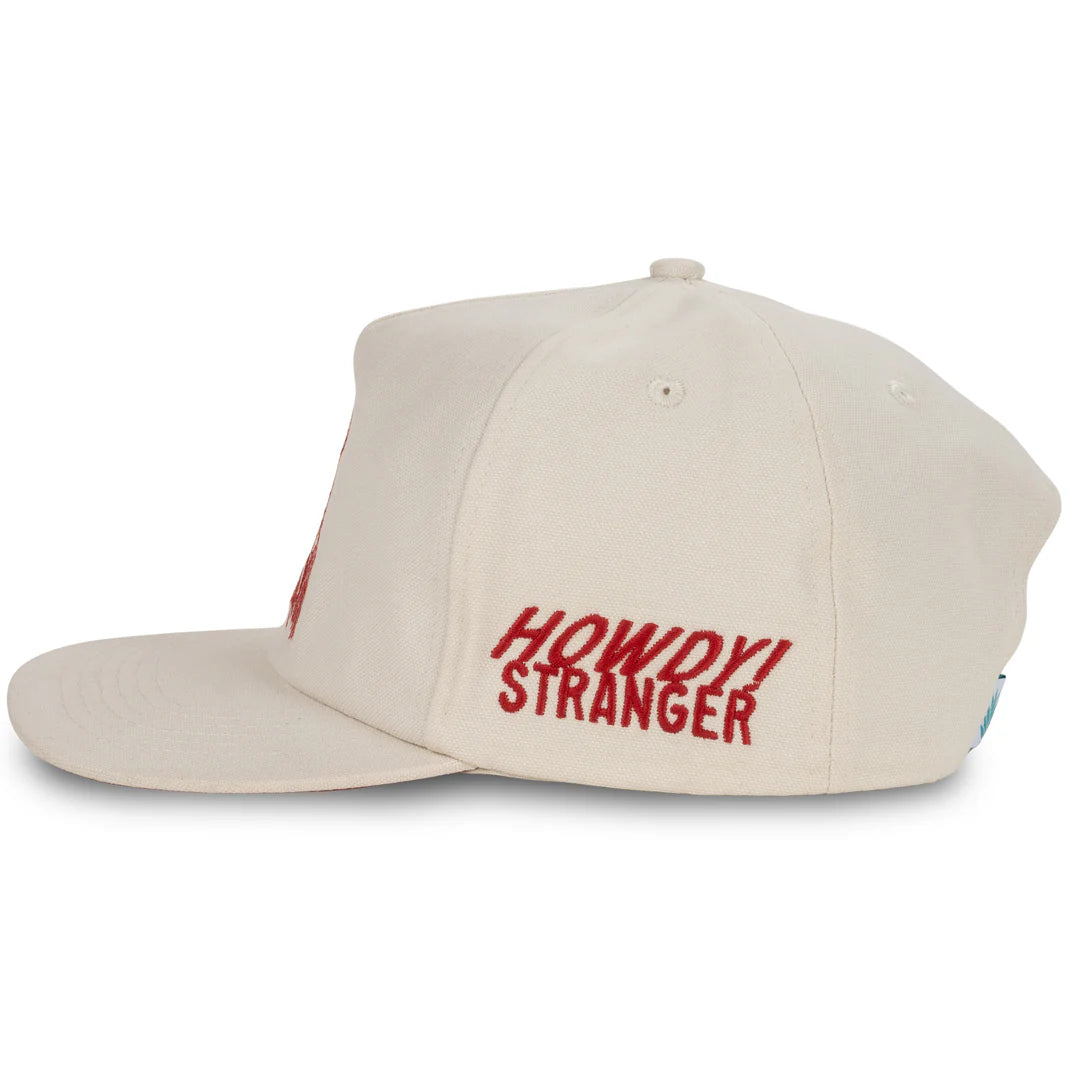 Sendero Howdy Stranger White 5-Panel Unstructured Snapback Hat