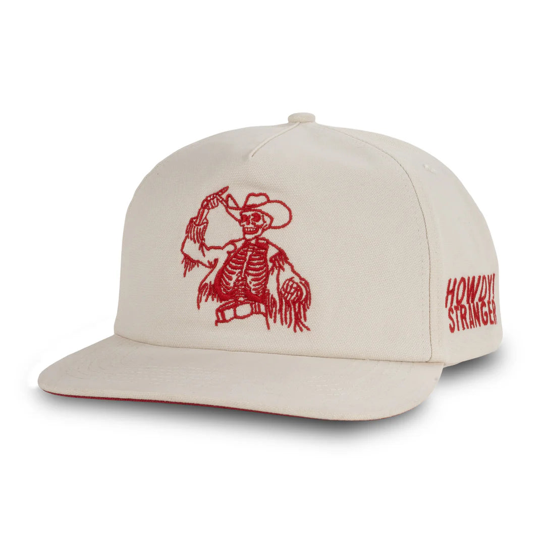 Sendero Howdy Stranger White 5-Panel Unstructured Snapback Hat
