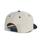 Sendero Ranch Supplies Cream/Navy 5 Panel Structured Snapback Hat