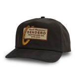 Sendero Real Western Black 5 Panel Unstructured Snapback Hat