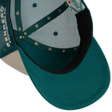 Sendero Desert Mark Cream/Teal 5 Panel Meshback Snapback Hat