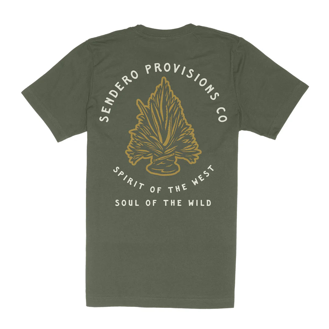 Sendero Senderohead Army Green S/s Shirt