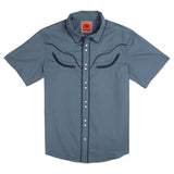 Sendero The Prescott Faded Navy Western S/s Button Up Shirt