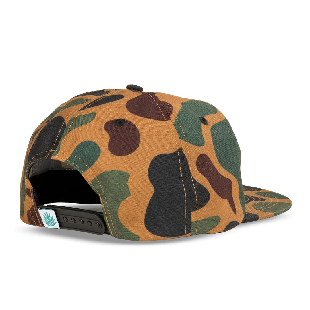 Sendero Logo Field Camo 5 Panel Unstructured Snapback Hat