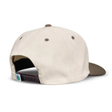 Sendero Official Western White/Brown 5 Panel Structured Snapback Hat