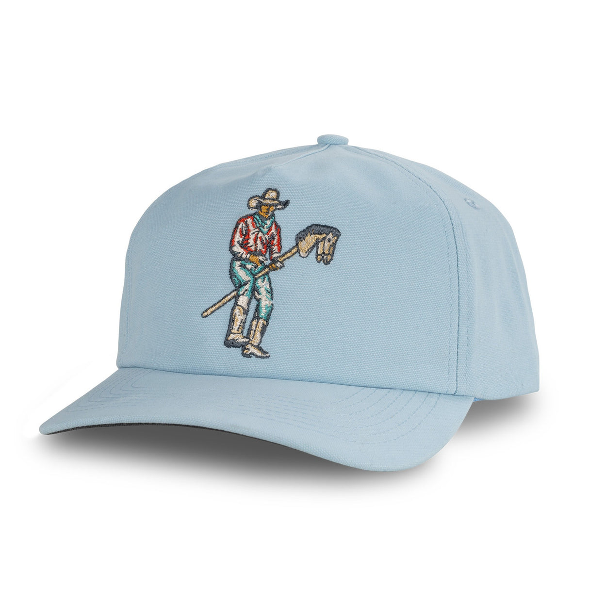 Sendero Stick Horse Blue 5 Panel Unstructured Snapback Hat