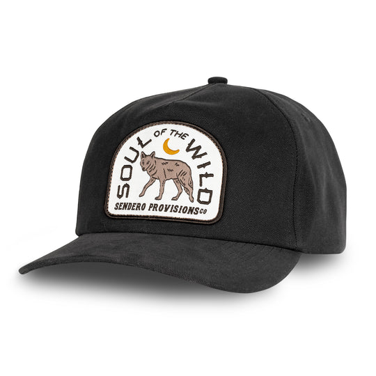 Sendero Solitario Black 5-Panel Trucker Snapback Hat