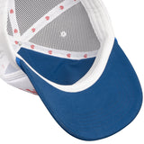 Sendero Easy Does It White Red Blue Foam Mesh Trucker Snapback Hat