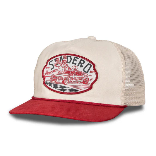 Sendero Giddy Up Cream Red Snapback Hat