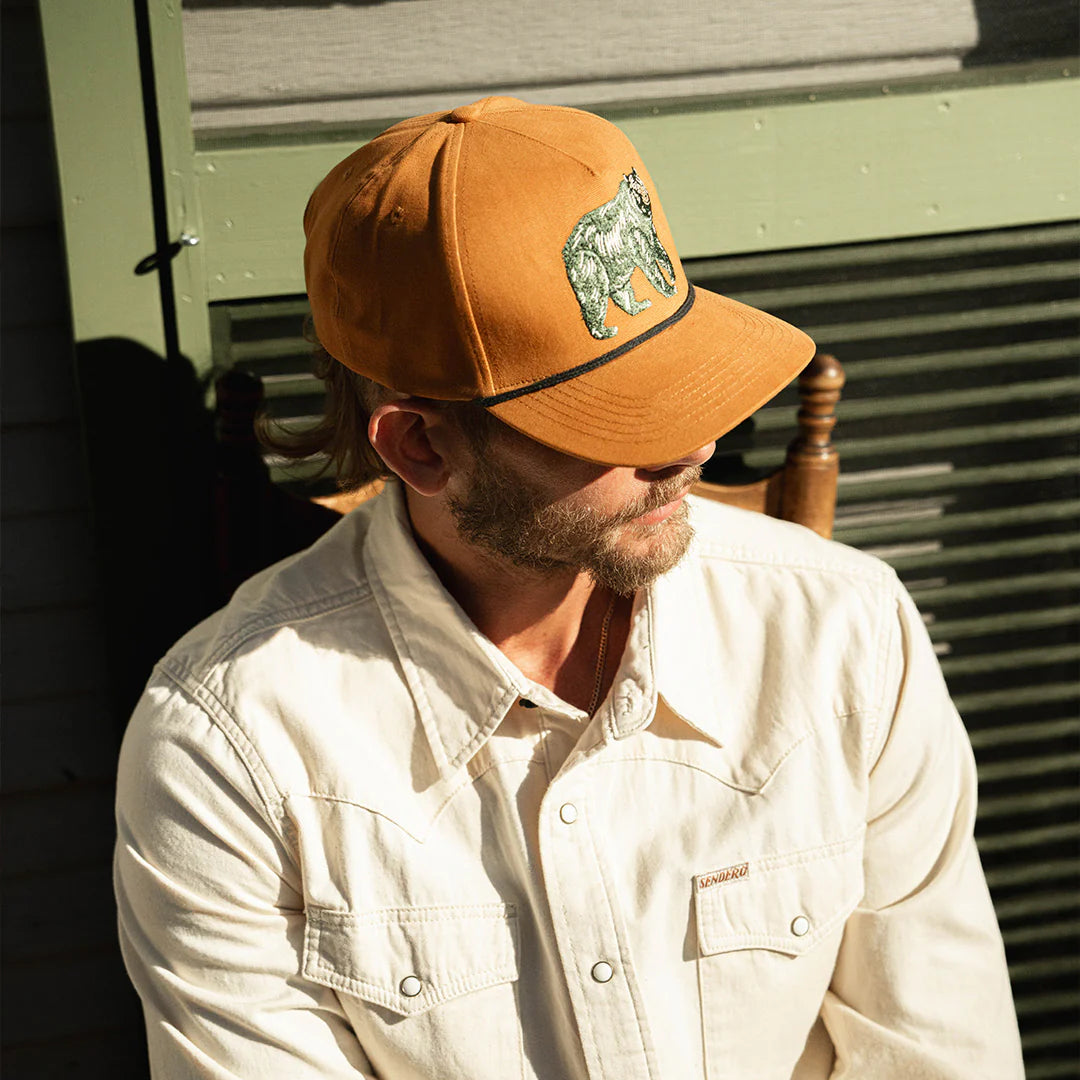 Sendero Bear Gold Snapback Hat