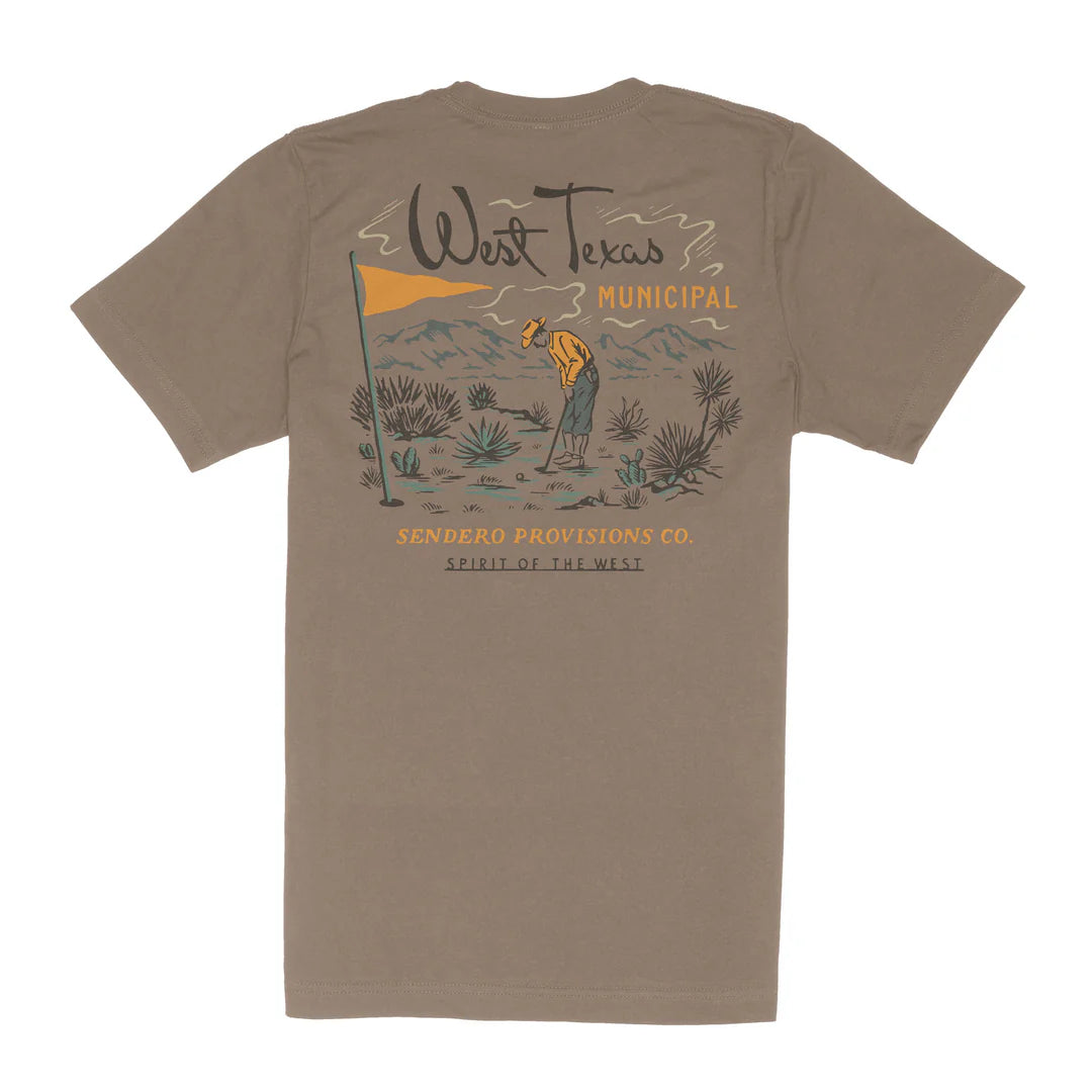 Sendero West Texas Municipal Vintage Light Brown S/s Shirt