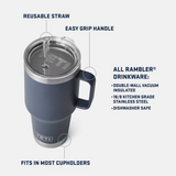 Yeti Rambler 35 oz Straw Mug Navy