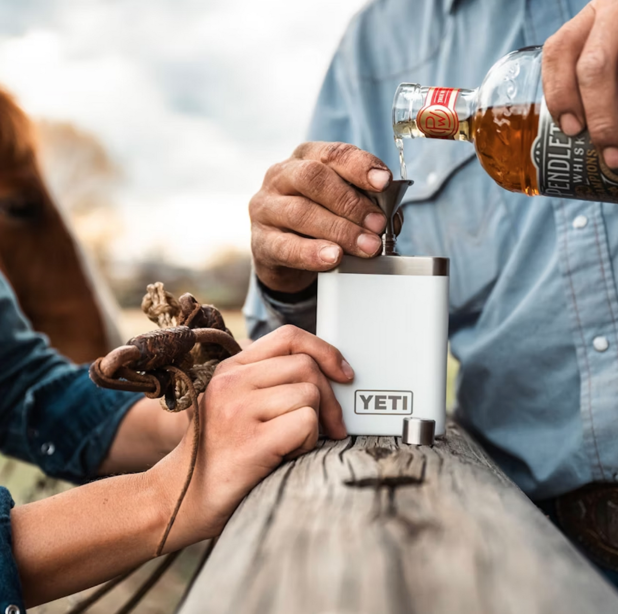 Yeti Flask White