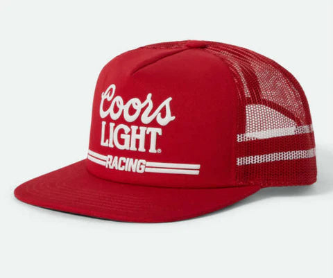 Brixton X Coors Light Racing MP Red White Trucker Snapback Hat
