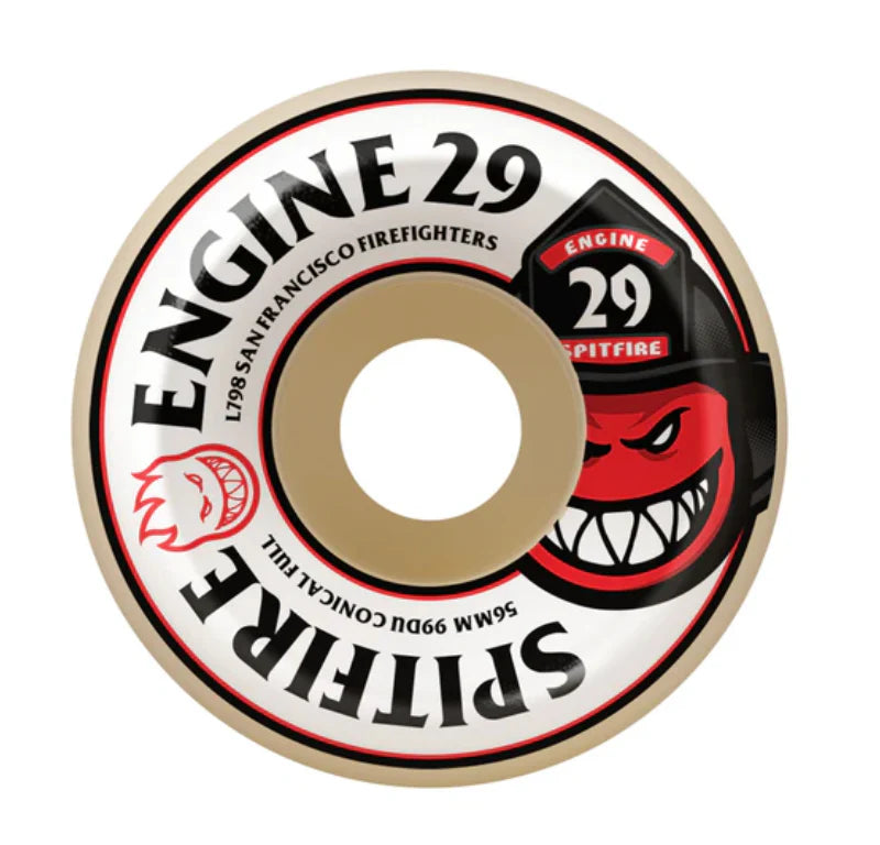 Spitfire x SFFD Engine 29 Conical Full Formula Four 56mm 99a Wheels