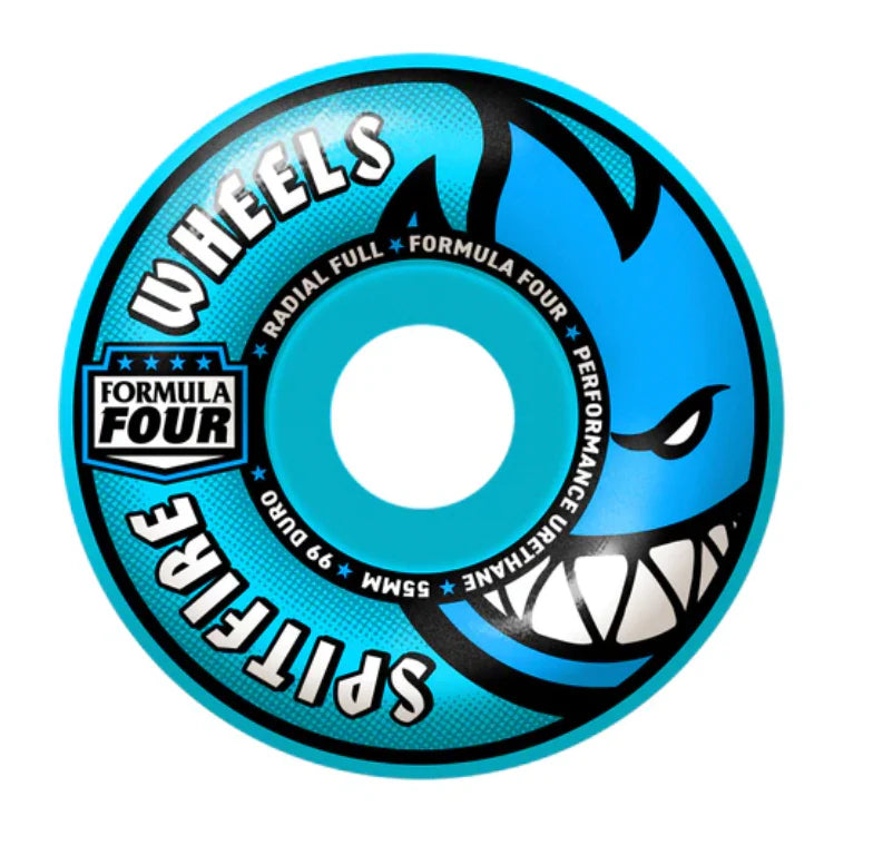 Spitfire F4 99a 55mm Radial Full Blue Skateboard Wheels