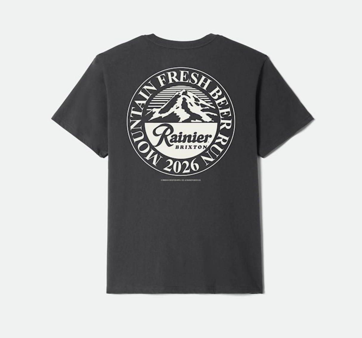 Brixton Rainier Beer Run Black S/s Standard Tee Shirt