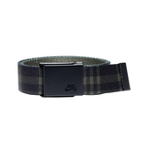 Nike SB Reversible Olive Logo & Flannel Inspired Print Web Belt