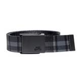 Nike SB Reversible Black Logo & Flannel Inspired Print Web Belt