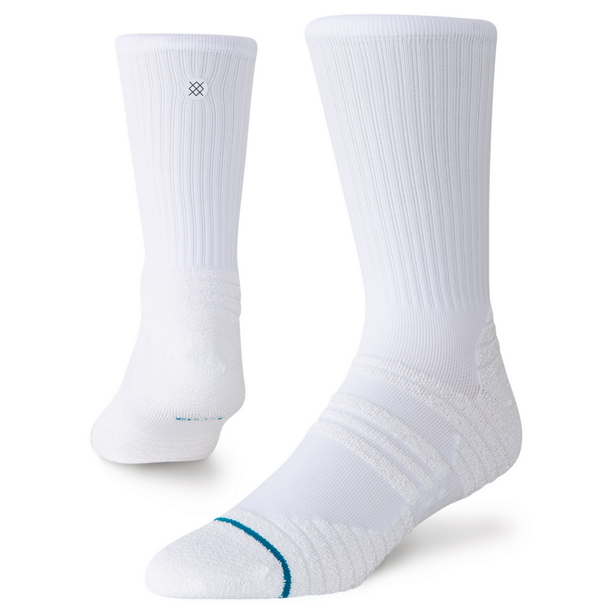 Stance Fusion Grip White Socks