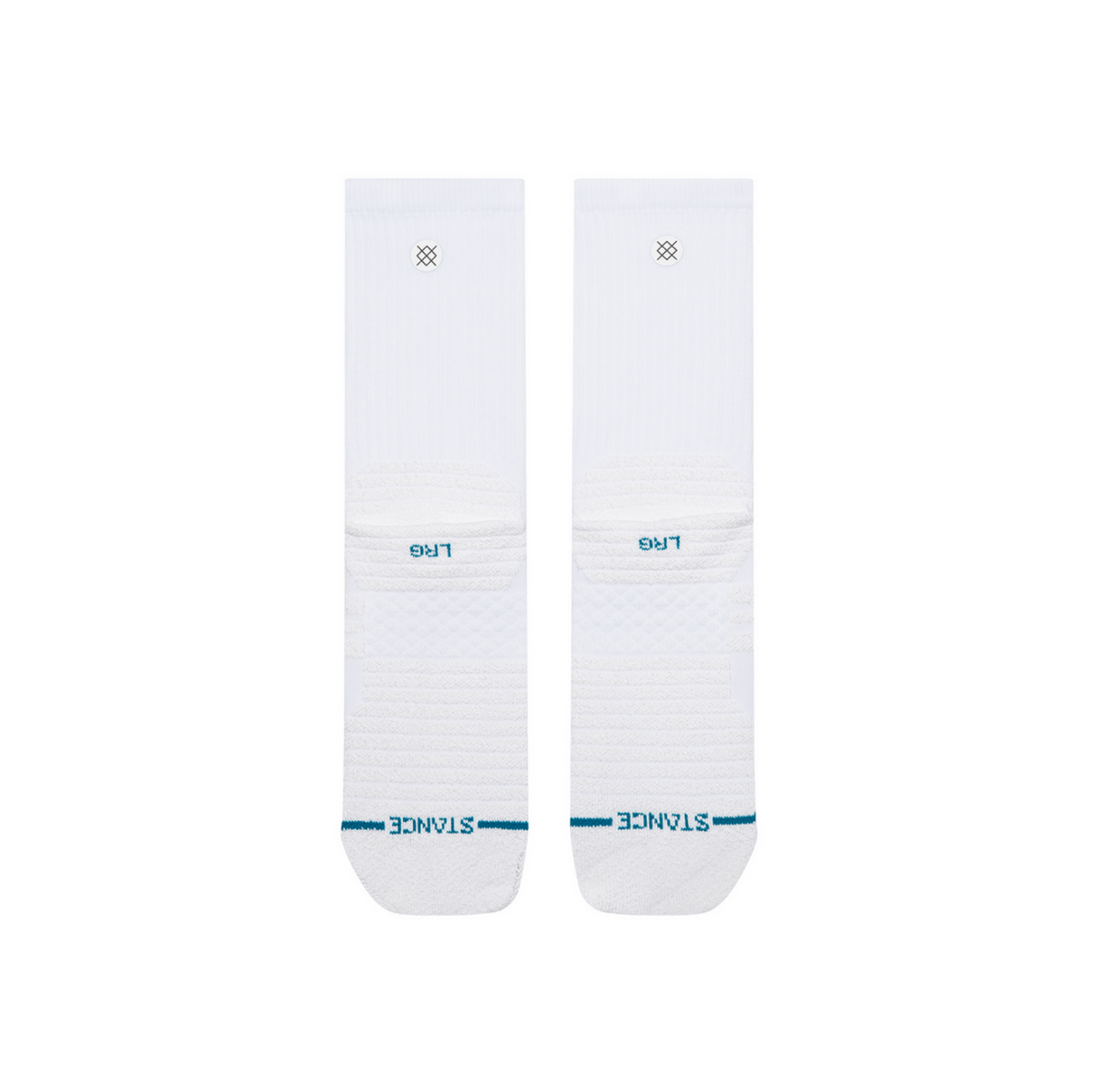 Stance Fusion Grip White Socks