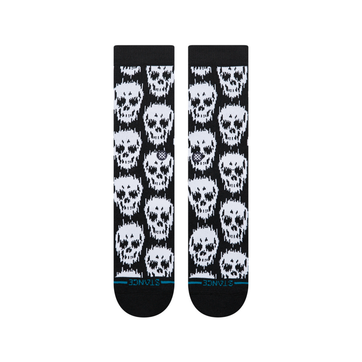 Stance Static Skull Black Socks