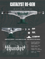 Thunder T-II Catalyst Re-Gen Skateboard Trucks