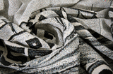 Polar Happy Sad II Black/White Throw Blanket