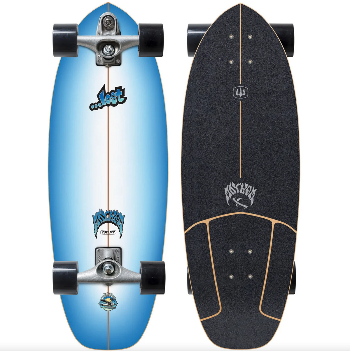 Carver C7 Raw 30.5" Lost Puddle Jumper Surfskate Complete (V4)