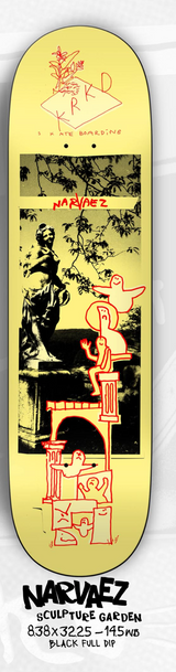 Krooked Narvaez Sculpt Garden 8.38" Skateboard Deck