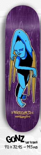 Krooked Gonz Lay Lying 9.0" Skateboard Deck