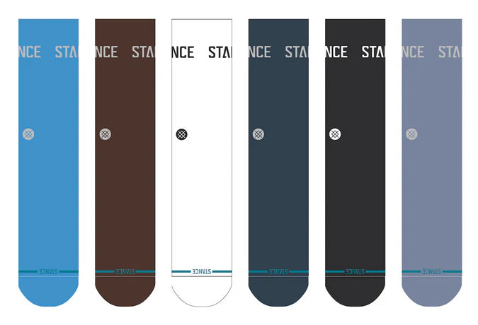 Stance Origin Indigo 6 Pack Crew Socks