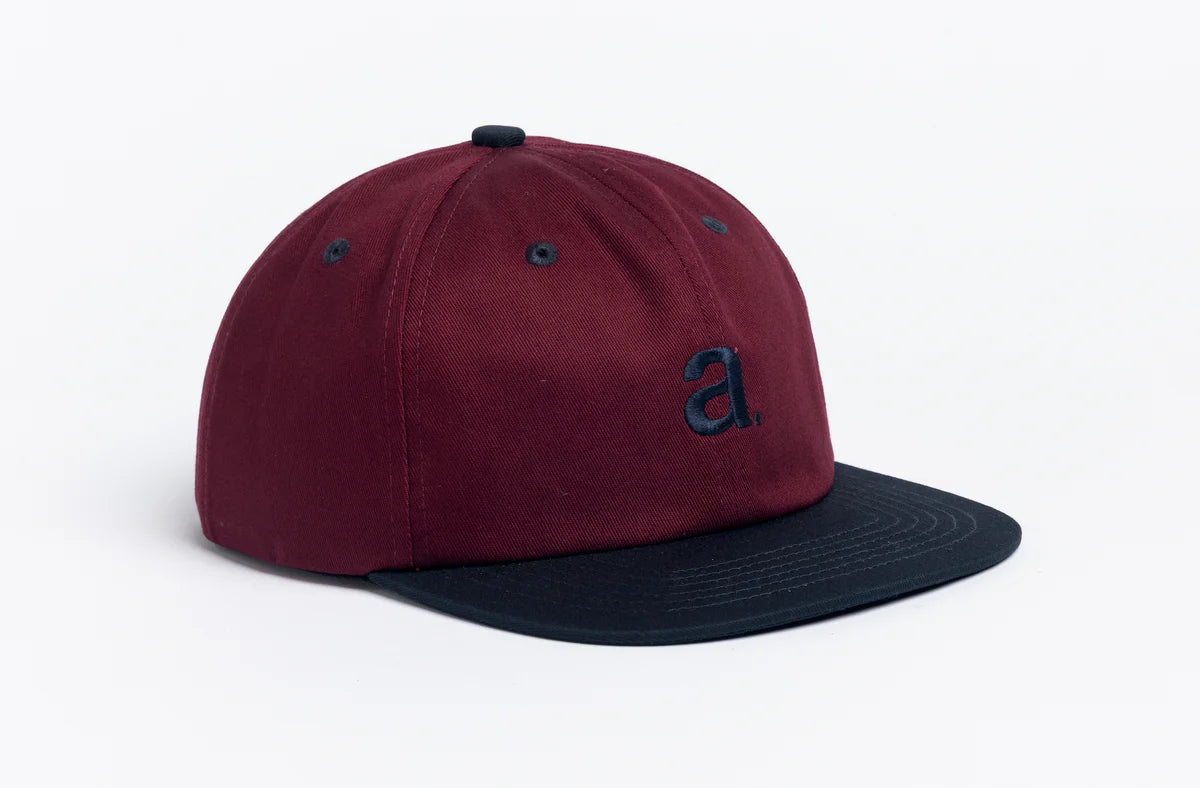 Autumn Twill 6 Panel Snapback Burgundy Hat