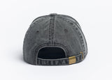 Autumn Washed 6 Panel Strapback Black Black Hat