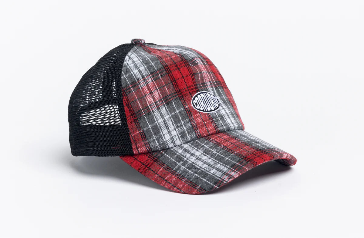 Autumn x Corduroy Plaid Trucker Plaid Hat