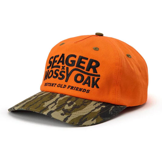 Seager X Mossy Oak I.O.F. Instant Old Friends Orange Camo Snapback Hat