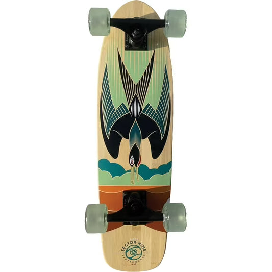 Sector Nine Bambino Raider 26.5" x 7.5" Cruiser Complete Skateboard