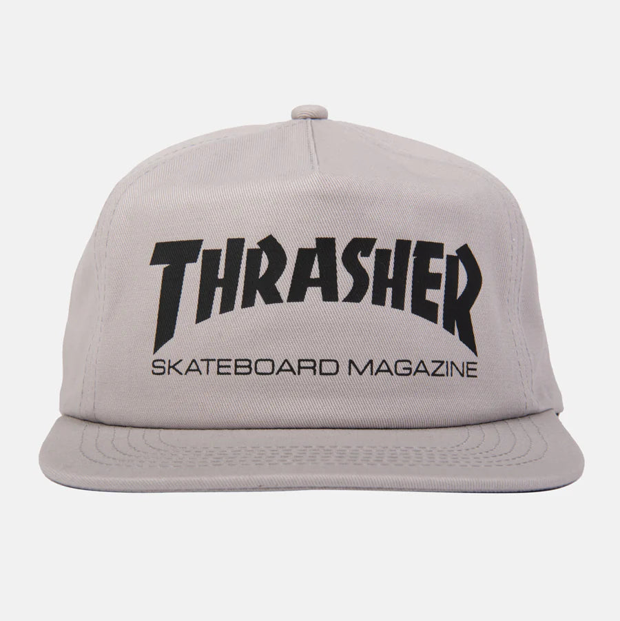Thrasher Skate Mag Grey/Black Snapback Hat