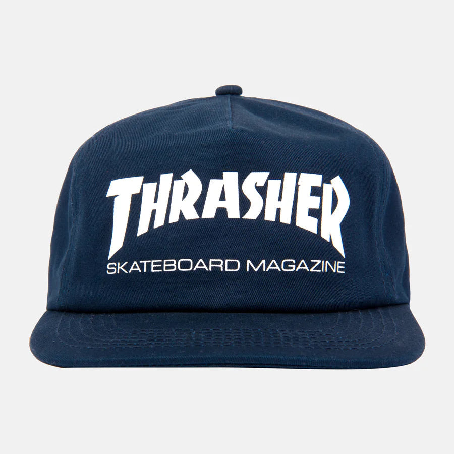 Thrasher Skate Mag Navy/White Snapback Hat
