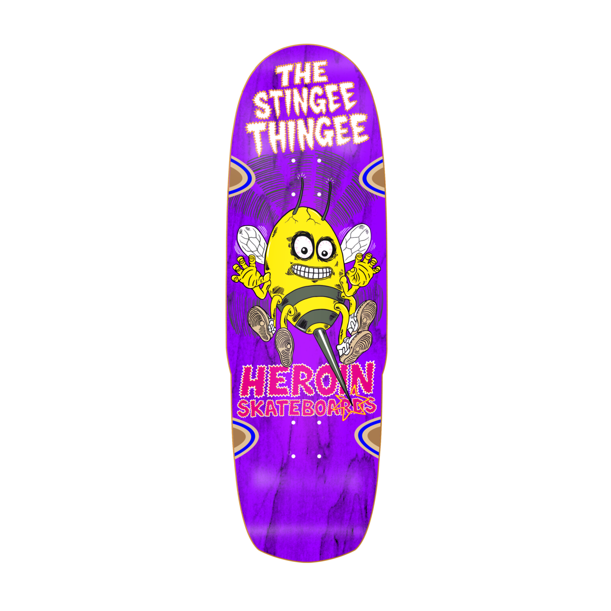 Heroin Stingee Thingee 9.8" Shaped Skateboard Deck
