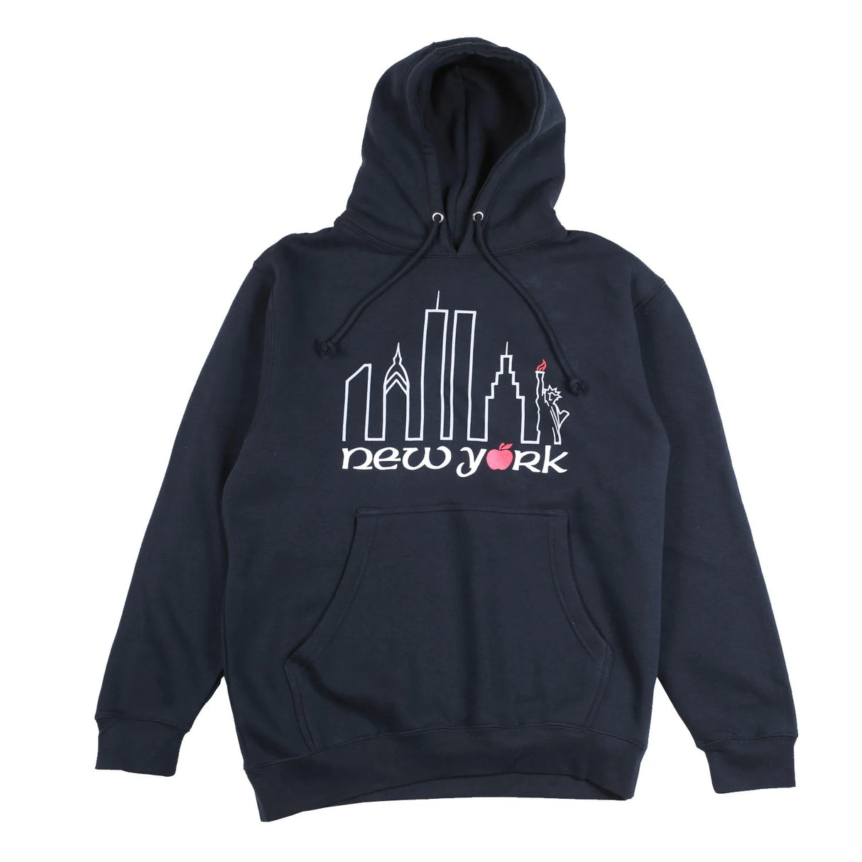Theories Big Apple Navy Hooded Sweatshirt