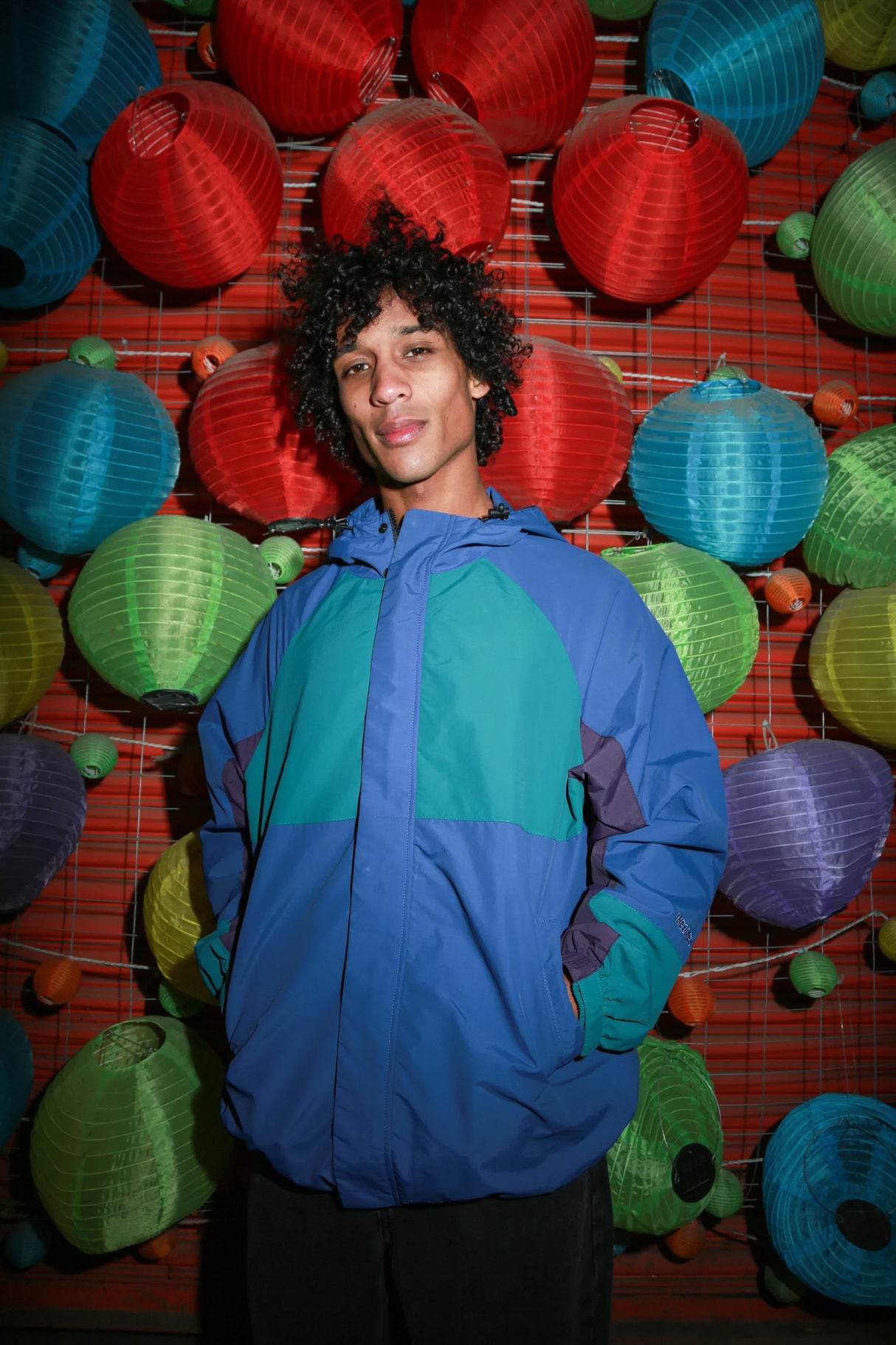 Theories Gale Shell Blue Green Jacket