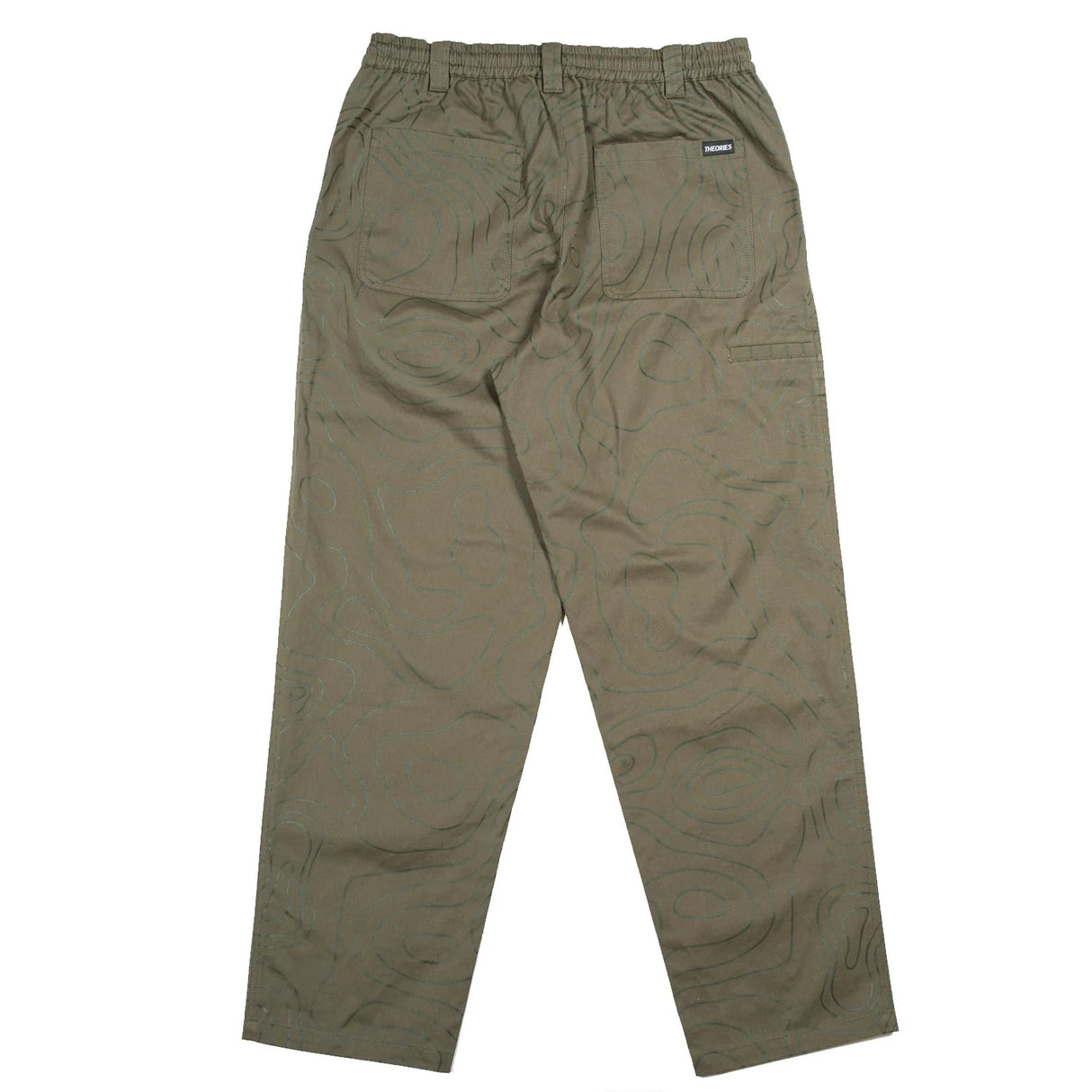 Theories Stamp Contour Green Lounge Pants