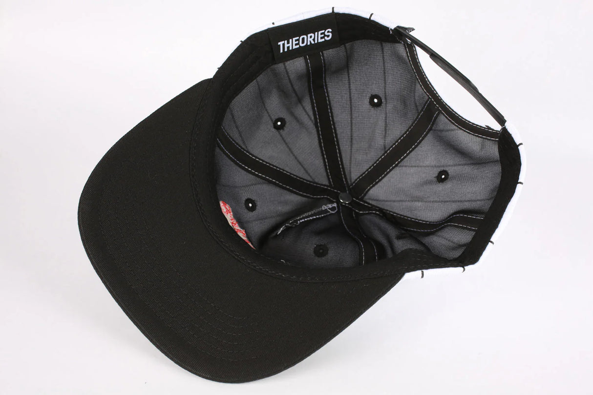 Theories Speedway Black Pinstripe Snapback Hat