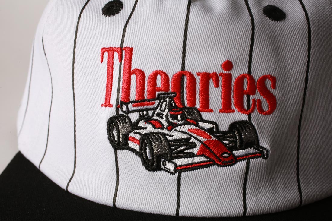 Theories Speedway Black Pinstripe Snapback Hat